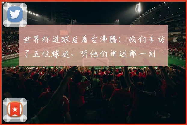 世界杯进球后看台沸腾：我们专访了五位球迷，听他们讲述那一刻